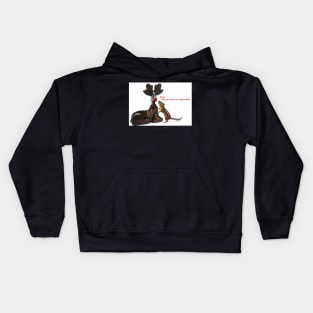 "...Rudy, would you guide my sleigh tonight?" Kids Hoodie